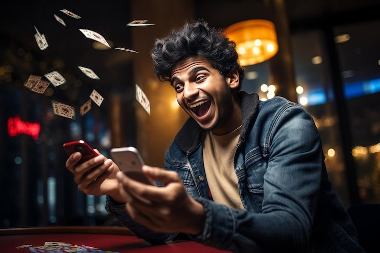 মোবাইলে স্লটস গাইড পড়ছেন ব্যবহারকারী